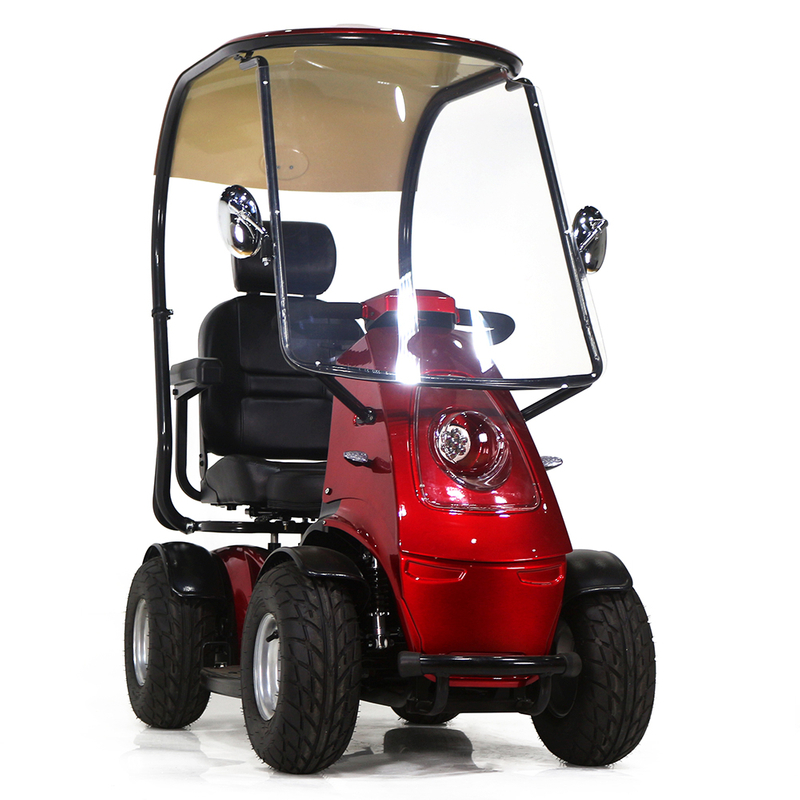 Scooter de movilidad grande con suspensión para cuerpo pesado
