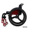 Silla de ruedas activa rígida manual de ocio plegable ligera de fibra de carbono