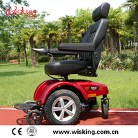 Silla de ruedas eléctrica estable con tracción delantera WISKING para discapacitados