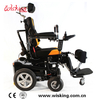 Silla de ruedas eléctrica reclinable de elevación de pie multifuncional para discapacitados y heridos