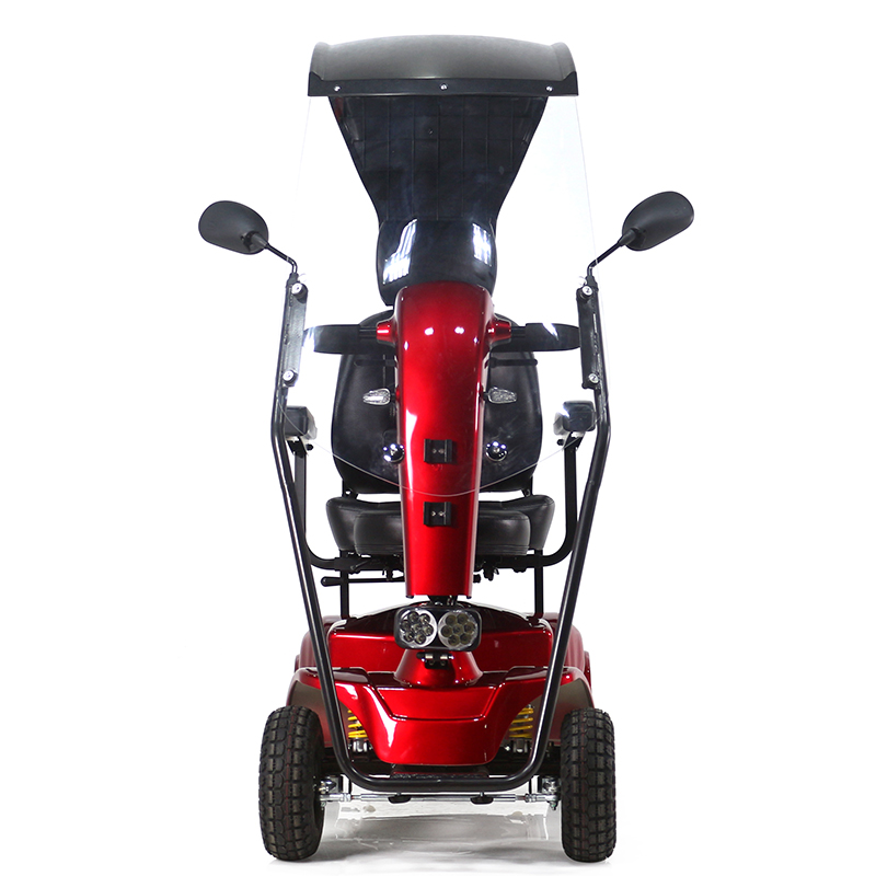 scooter de movilidad de cuatro ruedas con suspensión para cuerpo pesado