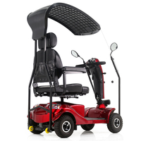 scooter de movilidad mediana con techo soleado en alquiler