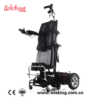 Levántese la silla de ruedas eléctrica reclinable silla de ruedas eléctrica multifuncional para discapacitados